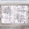 thumbnail image 1 of World Rug Gallery Distressed Abstract Gray 2' x 3' Door Mat, 1 of 7