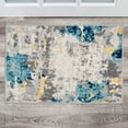 thumbnail image 1 of World Rug Gallery Distressed Abstract Pattern Cream 2' x 3' Door Mat, 1 of 7
