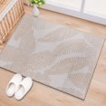 thumbnail image 1 of World Rug Gallery Distressed Palm Leaves Textured Flat Weave Indoor/Outdoor Area Rug - NATURAL 2'x3', 1 of 7