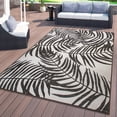 thumbnail image 1 of World Rug Gallery Floral Leaves Flatweave Indoor/Outdoor Area Rug - GRAY 5' X 7', 1 of 9