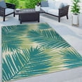 thumbnail image 1 of World Rug Gallery Floral Tropical Reversible Plastic Indoor and Outdoor Picnic Mat, Camping Rug, RV Rug - GREEN 3'x5', 1 of 9