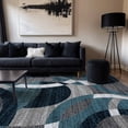 thumbnail image 1 of World Rug Gallery Geometric Circles Blue 7'10" x 10'2" Area Rug, 1 of 8