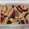 thumbnail image 1 of World Rug Gallery Geometric Circles Multi 2' x 3' Door Mat, 1 of 6
