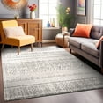 thumbnail image 1 of World Rug Gallery Geometric Distressed Bohemian Gray 3'3" x 5' Area Rug, 1 of 8