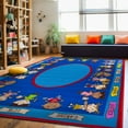 thumbnail image 1 of World Rug Gallery Kids Educational Learning Non Slip Area Rug - MULTI 7'10"x10', 1 of 9