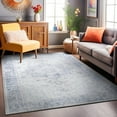 thumbnail image 1 of World Rug Gallery Medallion Boho Machine Washable 3'3"x5' Blue Area Rug, 1 of 10