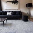 thumbnail image 1 of World Rug Gallery Medallion Boho Machine Washable 8'4"x11'6" Blue Area Rug, 1 of 10