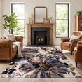 thumbnail image 1 of World Rug Gallery Modern Bright Flowers Non-Slip Cream 7'10" x 10' Indoor Area Rug, 1 of 6