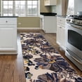thumbnail image 1 of World Rug Gallery Modern Bright Flowers Non-Slip Orange 2'x10' Runner Rug, 1 of 4