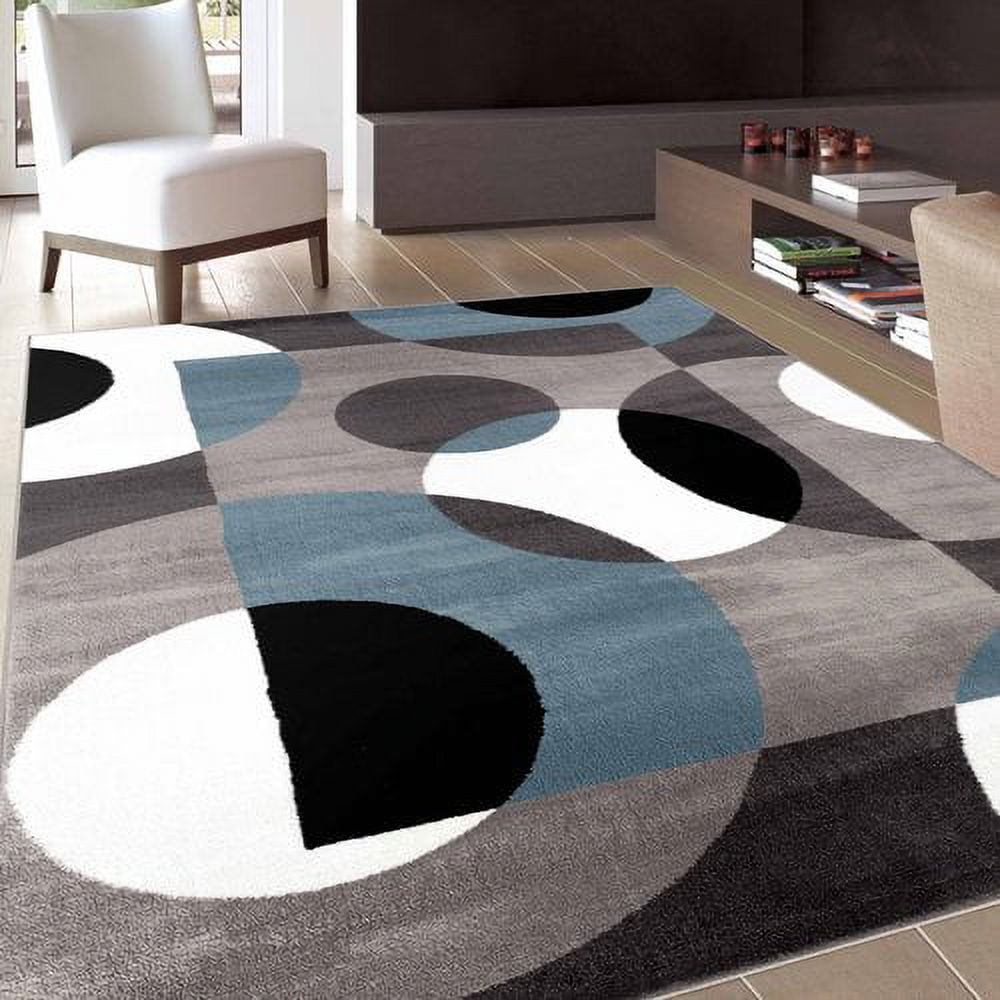 World Rug Gallery Modern Circles Area Rug