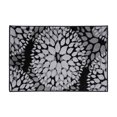 thumbnail image 1 of World Rug Gallery Modern Floral Circles Black 2' x 3' Area Rug, 1 of 7
