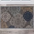 thumbnail image 1 of World Rug Gallery Modern Floral Swirl Design Non-Slip (Non-skid) Area Rug - Gray 20" x 30", 1 of 5