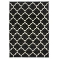 thumbnail image 1 of World Rug Gallery  Modern Moroccan Trellis Area Rug Black 5' x 7' 5' x 8' Indoor Kitchen, Living Room, Bedroom Cream Transitional, Moroccan, 1 of 3