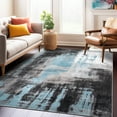 thumbnail image 1 of World Rug Gallery Modern Watercolor Abstract Design Area Rug - BLUE 5'x7', 1 of 9