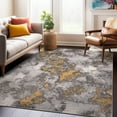 thumbnail image 1 of World Rug Gallery Rio Modern Abstract Area Rug - Yellow 3'3"x5', 1 of 9