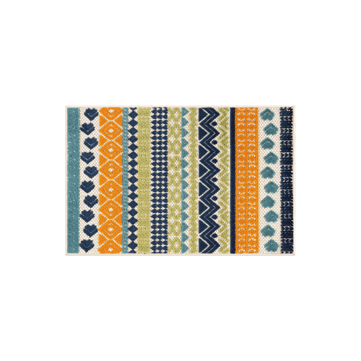 World Rug Gallery Ronda Contemporary Bohemian Indoor/Outdoor Door Mat ...