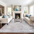 thumbnail image 1 of World Rug Gallery Transitional Distressed Vintage Machine Washable Area Rug- BLUE 10'X14', 1 of 8