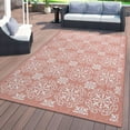 thumbnail image 1 of World Rug Gallery Transitional Geometric Textured Flat Weave Indoor/Outdoor Area Rug - TERRA 5' X 7', 1 of 9