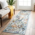 thumbnail image 1 of World Rug Gallery Trellis Bordered Moroccan Area Rug - Multi 2'x7', 1 of 8