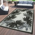 thumbnail image 1 of World Rug Gallery Tropical Floral Border Flatweave Indoor/Outdoor Area Rug - GRAY 7'10"X10', 1 of 9