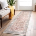thumbnail image 1 of World Rug Gallery Vintage Distressed Machine Washable Area Rug- RED 2'6"x7', 1 of 8