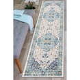 thumbnail image 1 of World Rug Gallery Vintage Oriental Distressed Medallion Cream 2' x 7' Runner Rug, 1 of 6