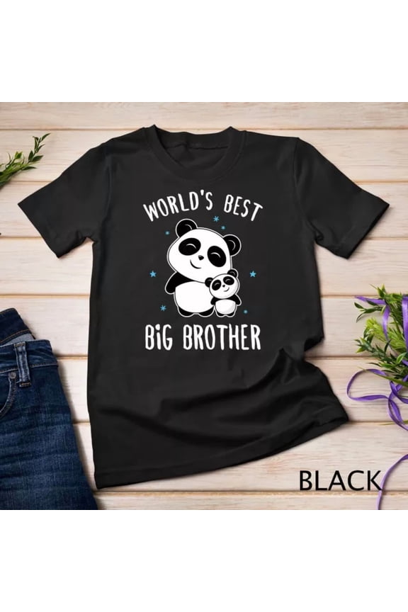 World'S Best Big Brother Cute Panda Pandas Siblings Bro Gift Shirt