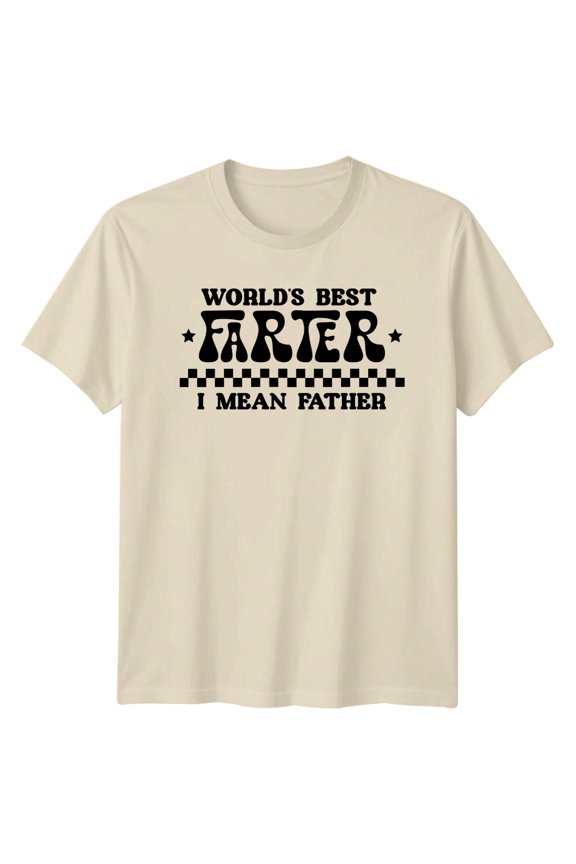 World'S Best Farter I Mean Father Dad Joke Graphic T-Shirt All Size S-5XL