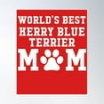 thumbnail image 1 of World'S Best Kerry Blue Terrier Mom Poster Wall Art, Modern Wall Decor, 24x36 UNFRAMED, 1 of 3