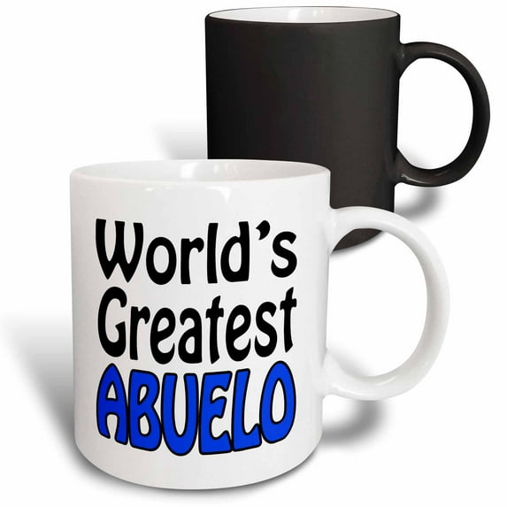 3drose, World’s Greatest Abuelo, Blue, 11oz Magic Transforming Mug