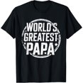thumbnail image 1 of World'S Greatest Papa Shirt Best Grandpa Men T-Shirt, 1 of 6