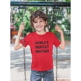 thumbnail image 1 of World`S Okayest Brother Toddler's T-shirt, 1 of 4
