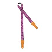 World Series 1 1/2" Wide Cotton Ukulele Strap with Faux Leather Ends