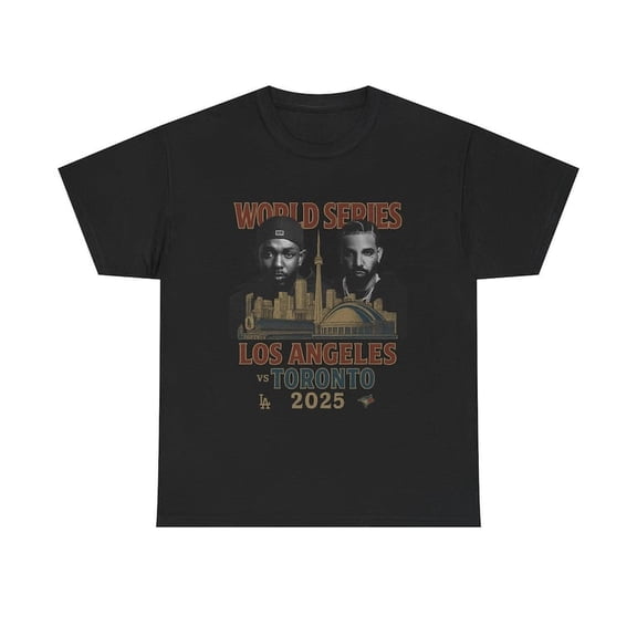 World Series 2025 T-Shirt - Los Angeles vs Toronto Graphic Tee - Drake vs Kendrick - Retro Baseball Streetwear