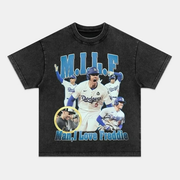 World Series Champions 2025 Washed Shirt, FREDDIE FREEMAN Los Angeles, Baseball Shirt