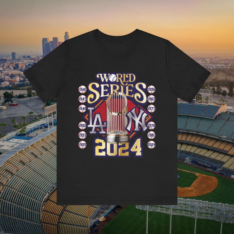 World Series Yankees vs Dodgers 2024 Rivalry TShirt Unisex Tee for