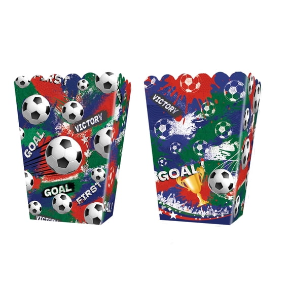 World Soccer Party Supplies Set Includes Paper Plates Cups Napkins Tablecloth and Soccer Banner for Sports Event Decorations