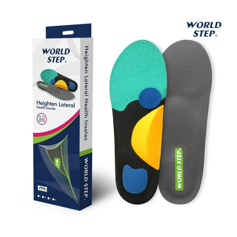 World Step Strengthen Lateral Health Insoles Arch Support Shoes Insert Plantar Fasciitis Pain Relief