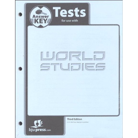 Pre-Owned World Studies Test Answer Key 3rd Edition Paperback