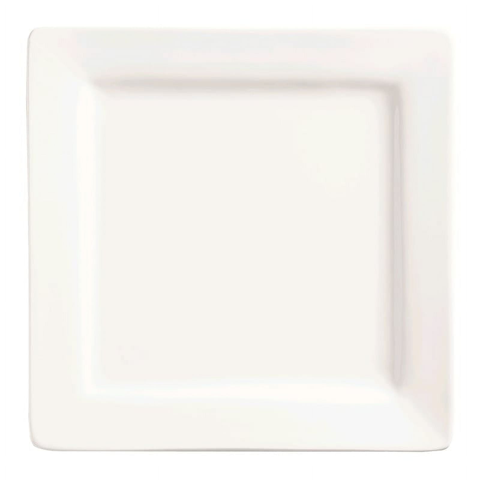 World Tableware SL-40 Slate White 12 Square Plate - 6 / CS"