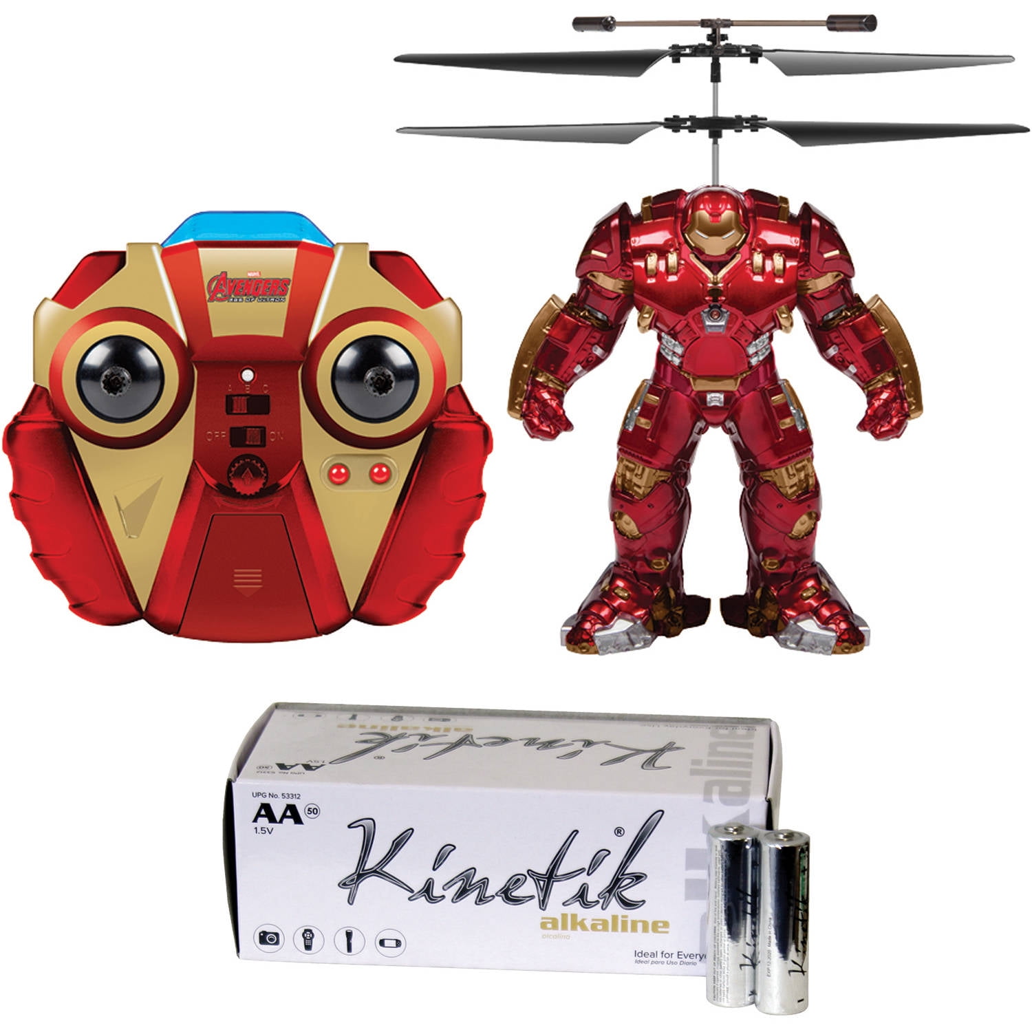 World Tech Toys 34870 2Channel Marvel IR Helicopter and AA