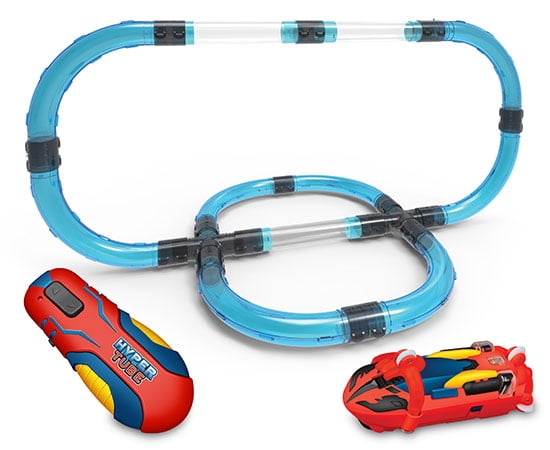 World Tech Toys Hyper Tube 65 Piece RC Tube Racing Set, Red