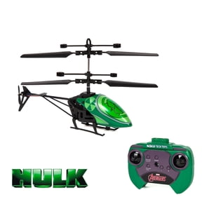 World Tech Toys Marvel Hulk Mini 2 Channel IR RC Helicopter with USB Charger