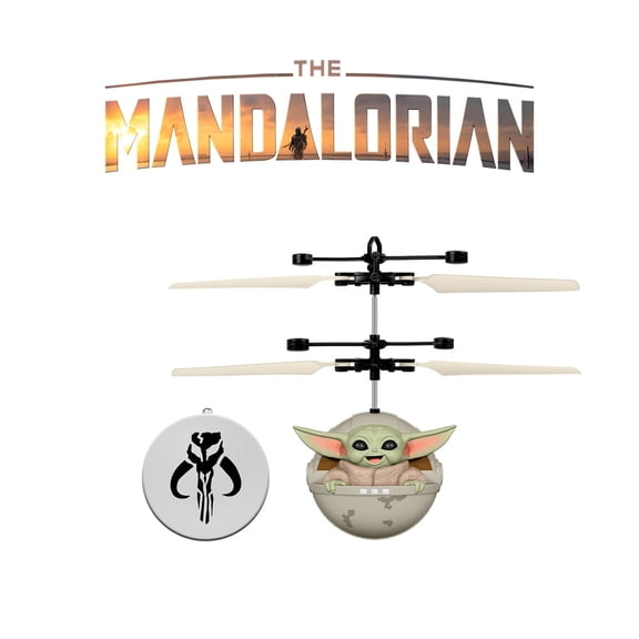 Star Wars The Mandalorian Baby Yoda UFO Helicopter Toy – Infrared Hover Chopper