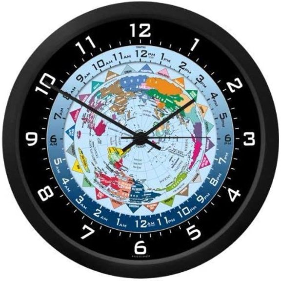 World Time Clock - 10 Inch$$Home Decor, Kitchen, & Other