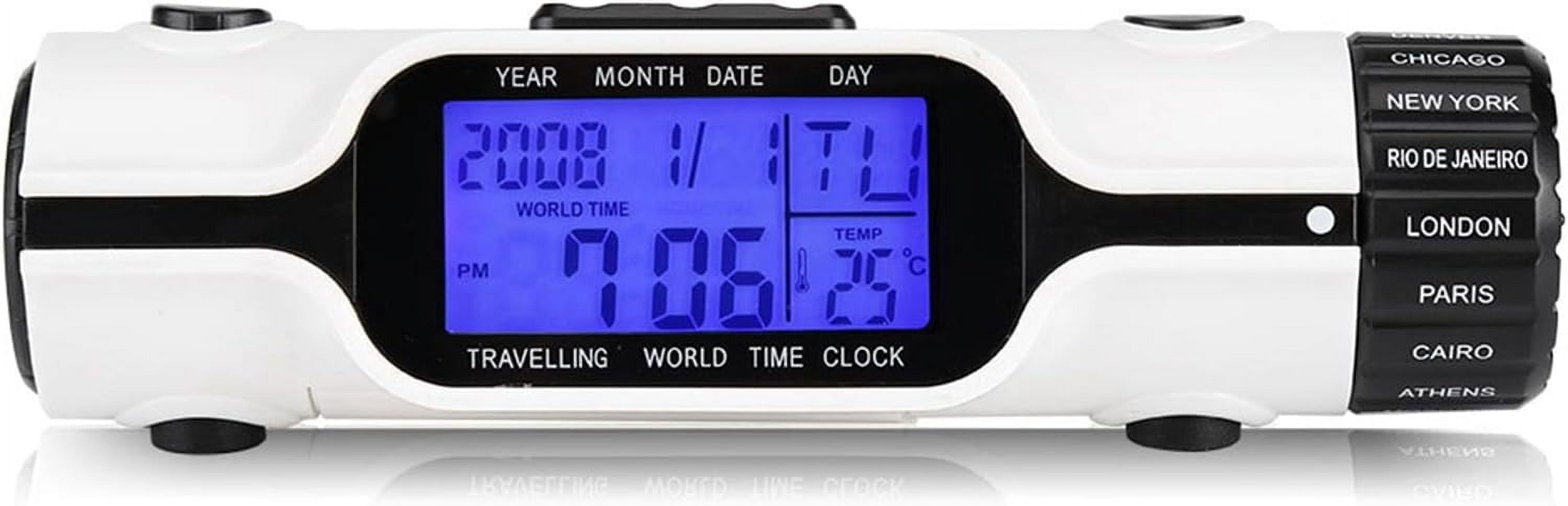 World Time Travel Clock, World Time Travel Alarm Clock World Time