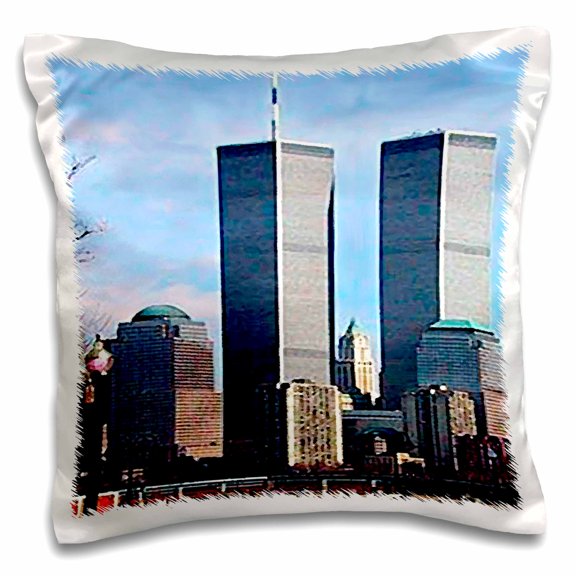 3drose, World Trade Center, 16x16 inch Pillow Case