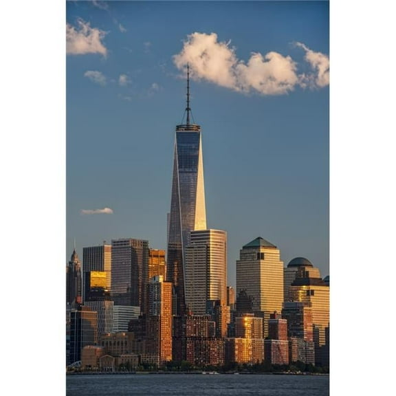 World Trade Center & Lower Manhattan at Sunset - New York City United States of America Print - 24 x 38 in. - Large