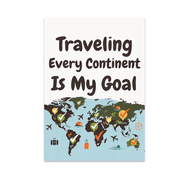 World Travel Decor - Bucket List Traveler - 13x19 Poster Print