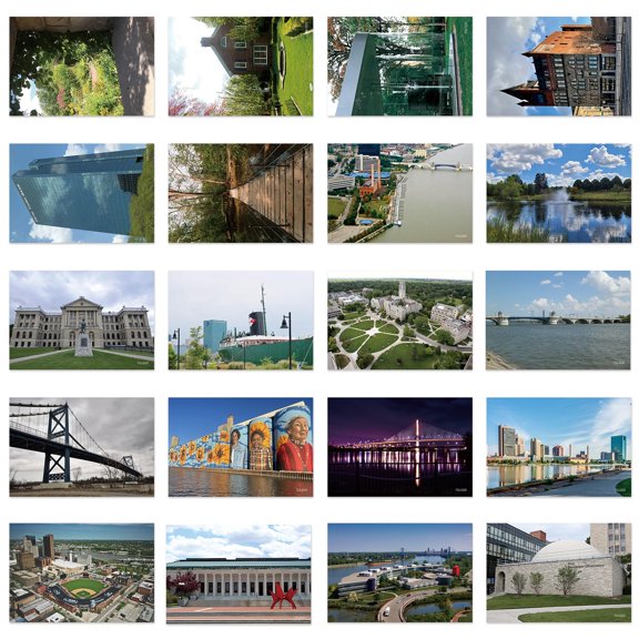 World Travel Postcards Set of 20 Landscape Designs 10x14.8cm